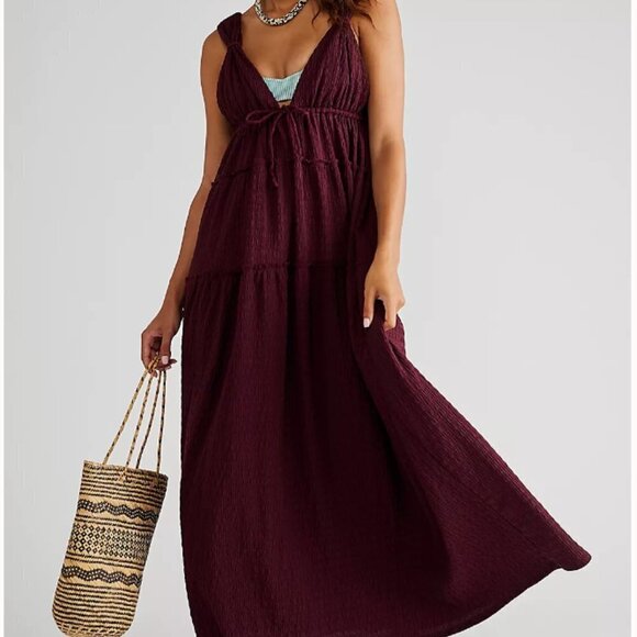 Free People Beach Martina Maxi‎ Dress Size Medium - Picture 1 of 4